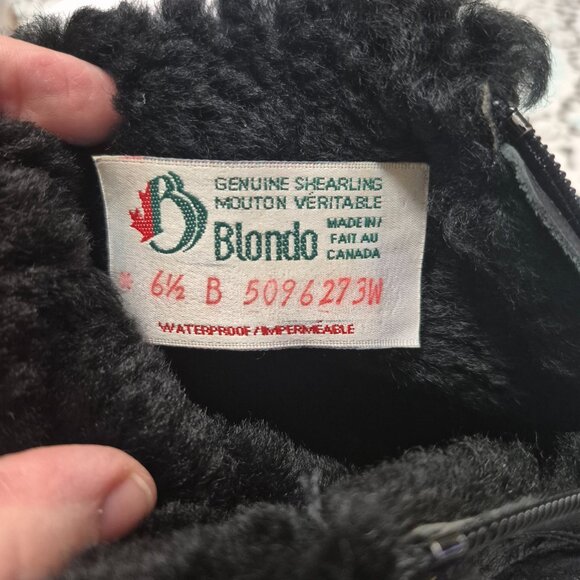 Blondo genuine shirling real leather winter boots - 6.5B - Picture 4 of 7
